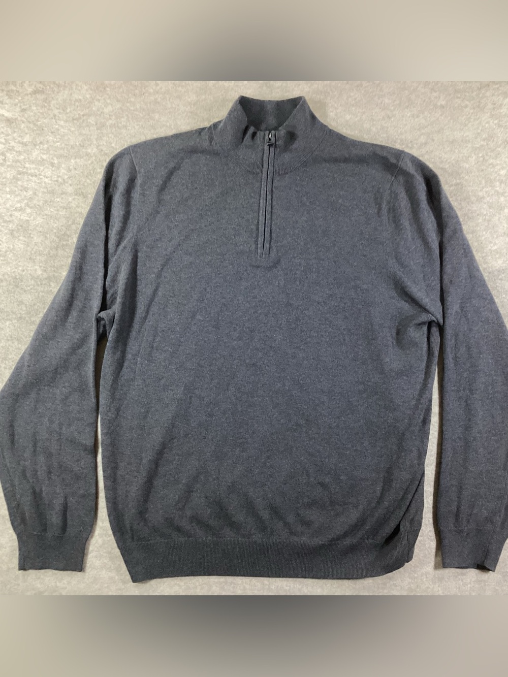 Jos. A. Bank Men's Dark Charcoal Quarter Zip Sweater